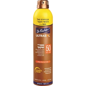 DR.FISCHER ספריי שקוף להגנה גבוהה SPF50