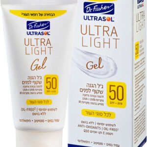 DR.FISCHER ULTRA LIGHT ג'ל הגנה שקוף לפנים SPF50
