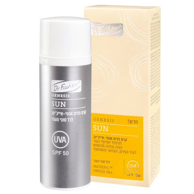 ד"ר פישר GENESIS SUN קרם פנים אנטי-אייג'ינג קרם פנים לכל סוגי העור