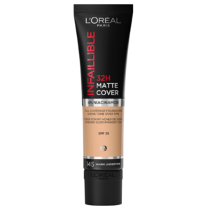 LOREAL INFAILLIBLE MATTE COVER מייק אפ 145