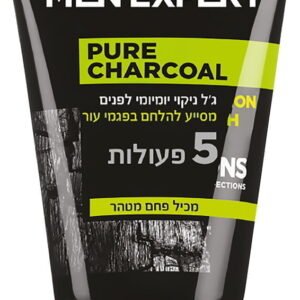 PURE CARBON ג'ל ניקוי יומיומי לפנים לגבר