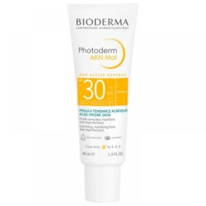 BIODERMA AKN MAT קרם הגנה SPF30 מעניק מראה מאט