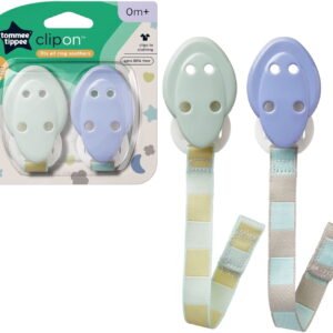 TOMMEE TIPPEE 2-Pack Pacifier Clips Clip On