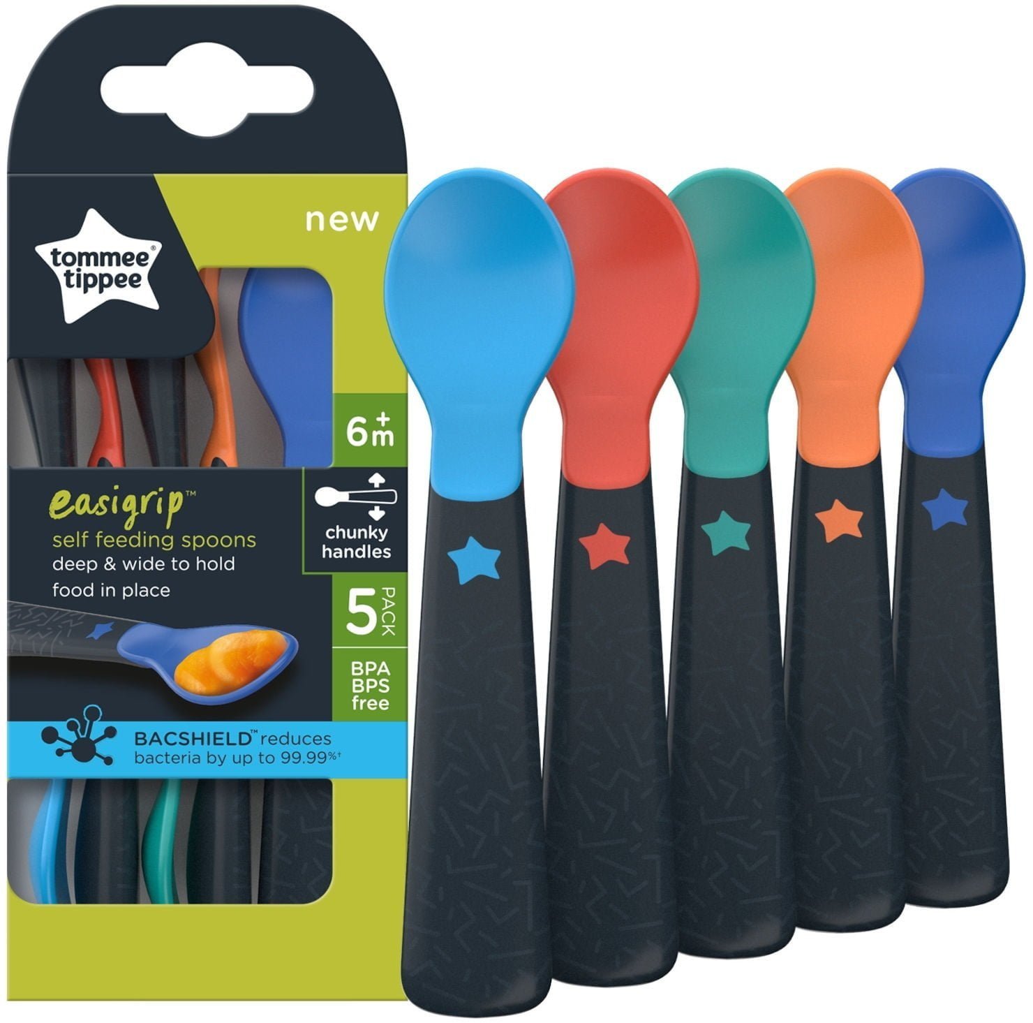 כפיות לאכילה עצמית Easigrip™ טומי טיפי Tommee Tippee