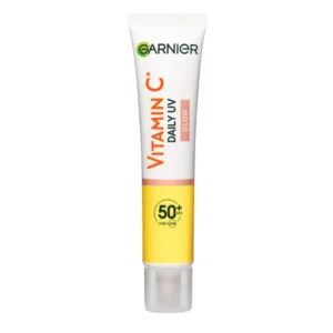 GARNIER תחליב לחות והגנה ליום UV עם ויטמין C GLOW
