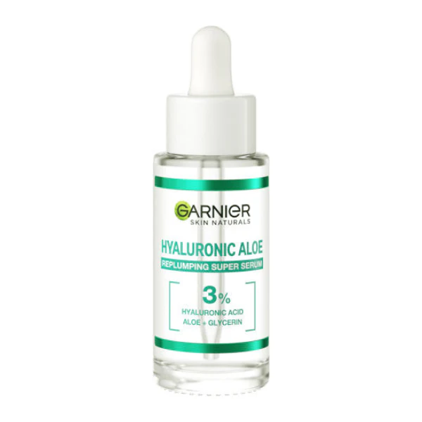 GARNIER סרום לעור הפנים אלוורה וחומצה היאלורונית