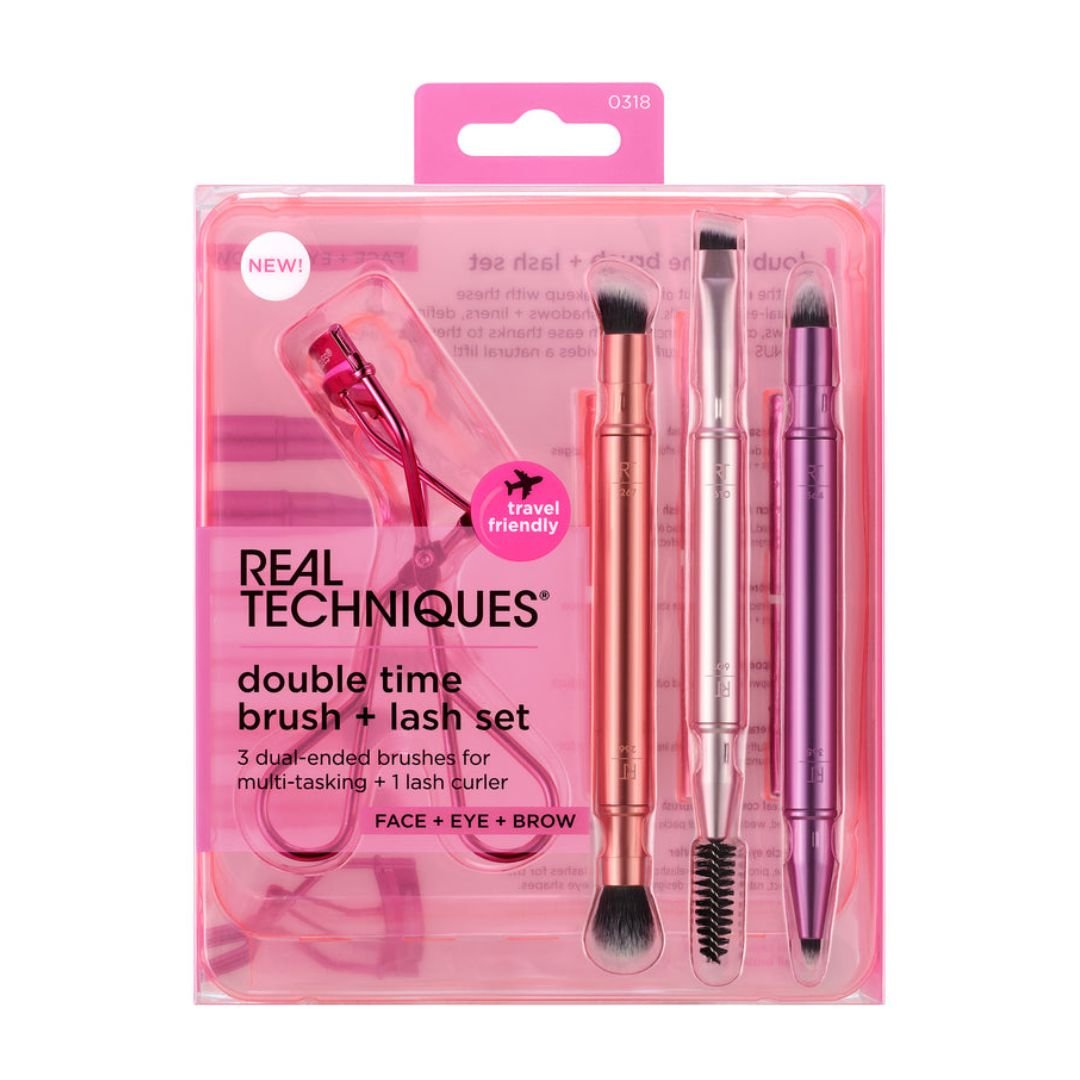 Real Techniques Double Time Retractable Brush Set