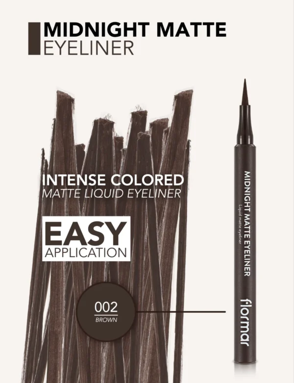 Flormar Midnight Matte Eyeliner 002 Brown