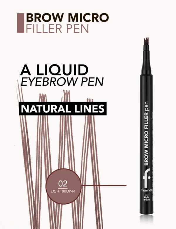 Flormar Brow Micro Filler Pen 002 Light Brown
